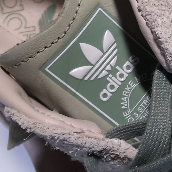 Adidas Samba OG Sneakers White Silver Green Size Women’s 8.5 - Picture 7 of 9